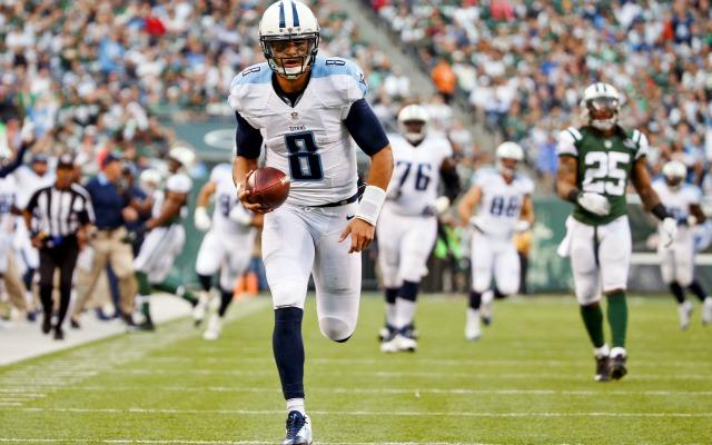Marcus Mariota and the Tennessee Titans look to defeat the Jacksonville Jaguars and get back to .500 on the season.
Photo courtesy of USA TODAY Sports.