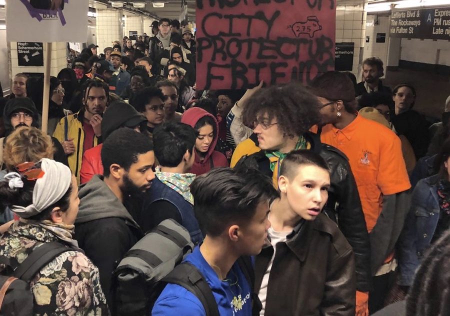 NYC+protests%3A+NYPD+vs.+subway+riders