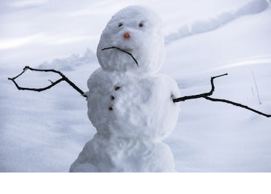 A snowman depicting the concept of SAD.