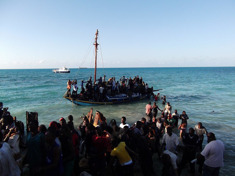 Haitian migrants near Turks and Caicos Islands, 2011. 