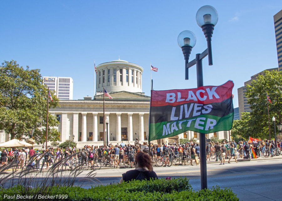This photo displays the Kenosha Black Lives Matter Protests 