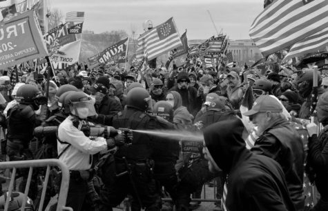 Protesters storming the U.S. Capitol building on January 6th, 2021.