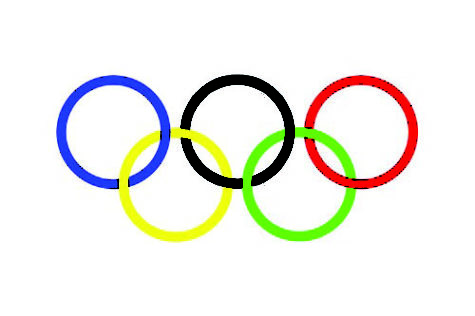 A picture of the Olympics logo