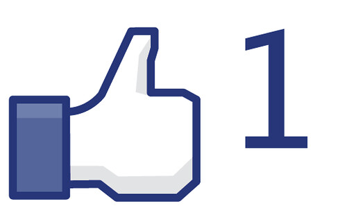 A Facebook icon for a like on Facebook.
