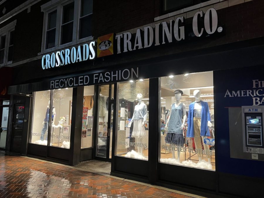 Crossroads displaying their newest items.