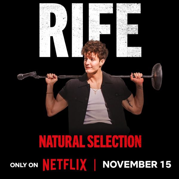 The poster for Matt Rifes comedy special Natural Selection.