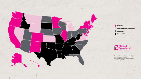 The current states that do not allow abortions along with their exceptions 