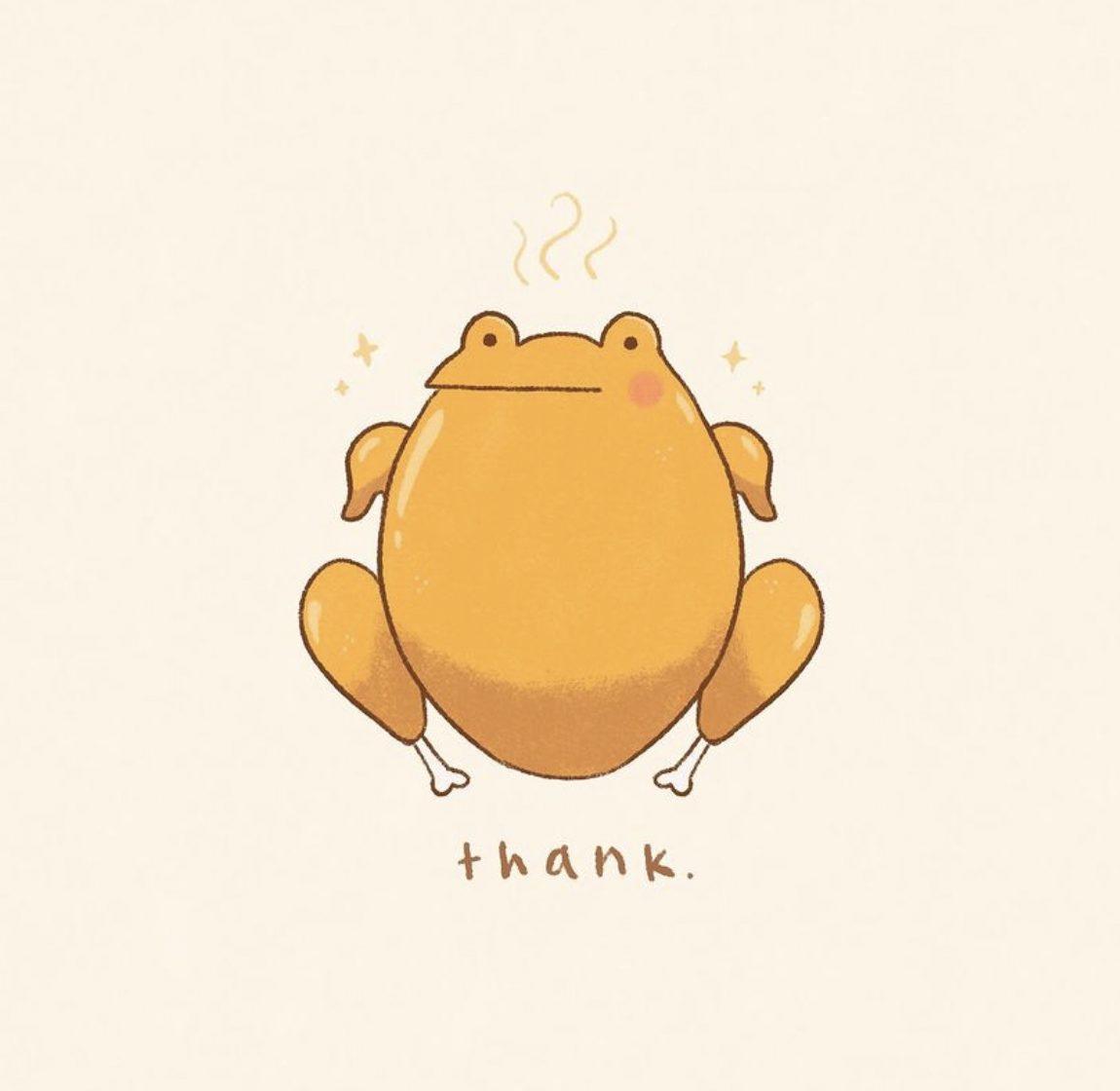 A thankful frog wishes you the best for Spring break!