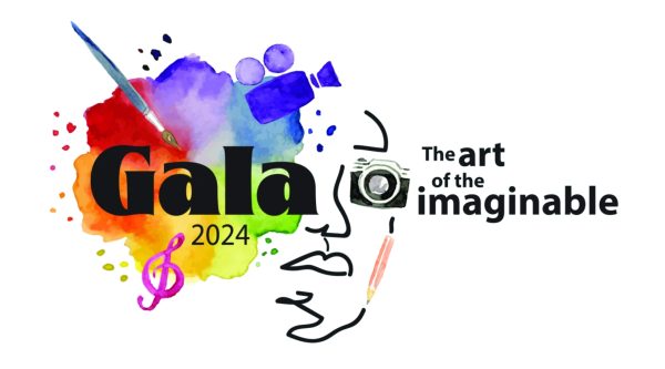 The artwork for the Gala represents the various art forms taught at LFA.