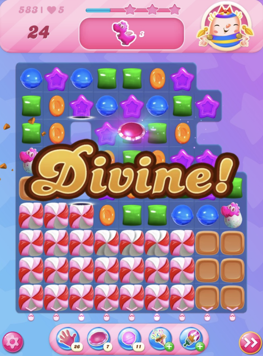 A sneak peak of the intensities of Candy Crush Level 583.